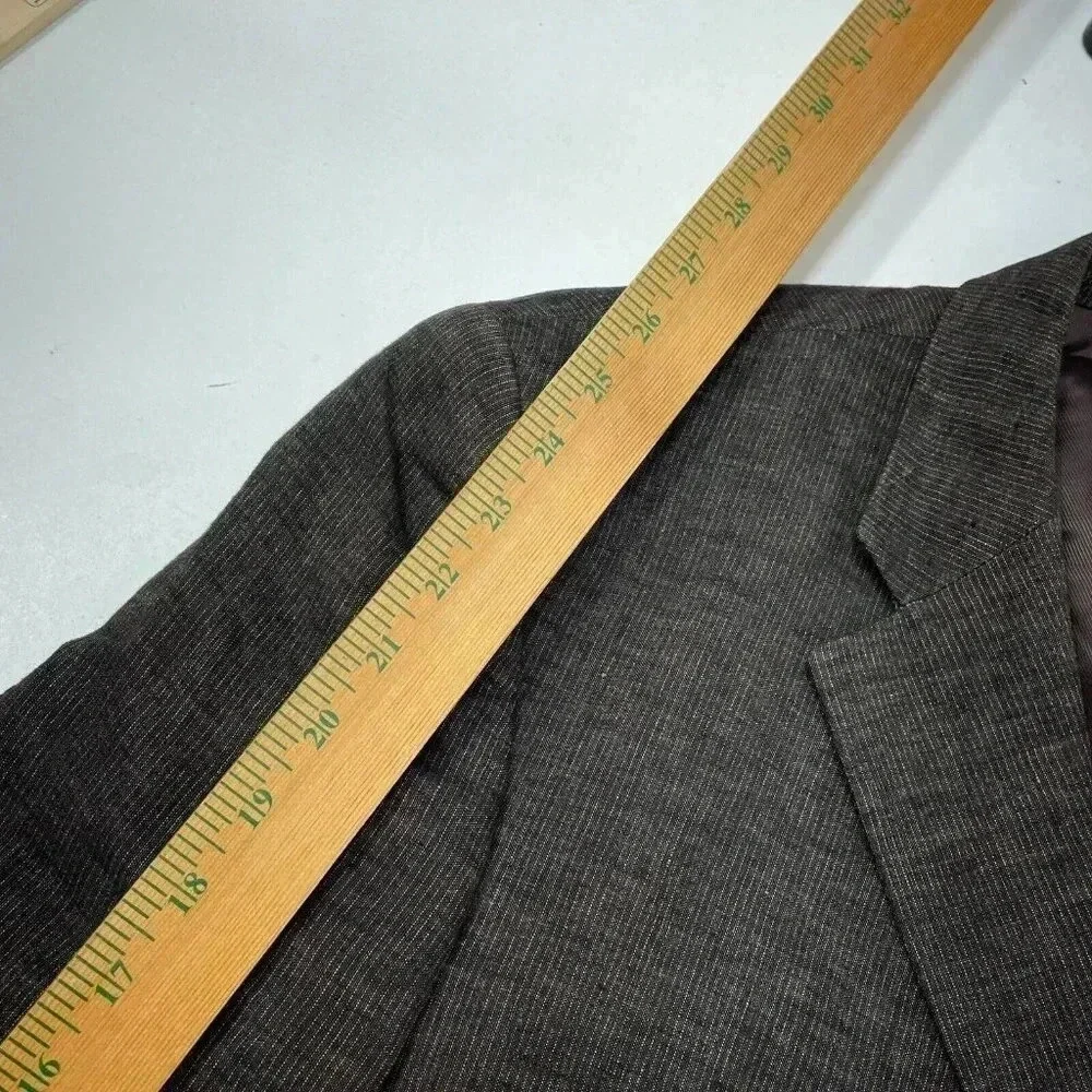 Banana Republic Linen Blazer Mens 42 Brown 3568